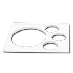 Cambro SBH15148 White 15" Salad Bowl Holder For Food Bars