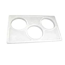 Cambro CPH3148 White 3-Crock Holder For Food Bars