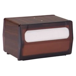 Traex 5515-12 Walnut 2 Sided Table Top Napkin Dispenser