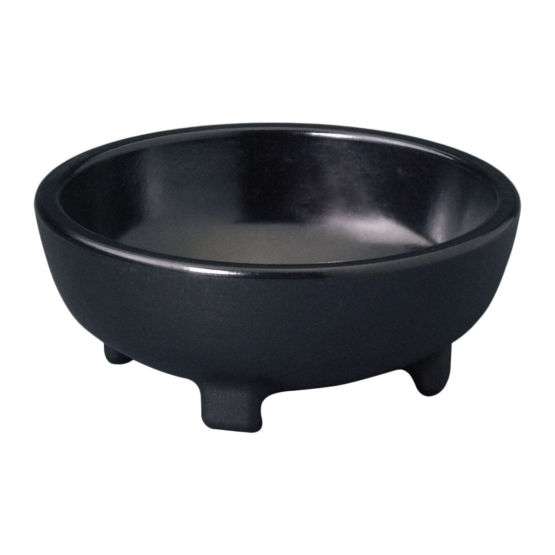 Libbey Gessnerâ„¢ 0354 BLACK Melamine 4 Oz. Molcajete Bowl - 48 / CS
