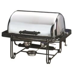 American Metalcraft MESA27 Mesa Rectangular S/S 8 Qt. Rolltop Chafer