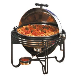 American Metalcraft MESA19 Mesa™ Round S/S 6 Qt. Rolltop Chafer