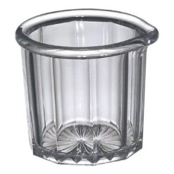 Gessner 1500 CLEAR SAN Plastic 2 Oz. Creamer / Syrup Pitcher - Dozen