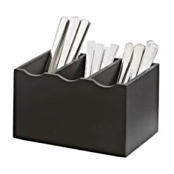 Cal-Mil 1244-96 Midnight Bamboo Flatware Display