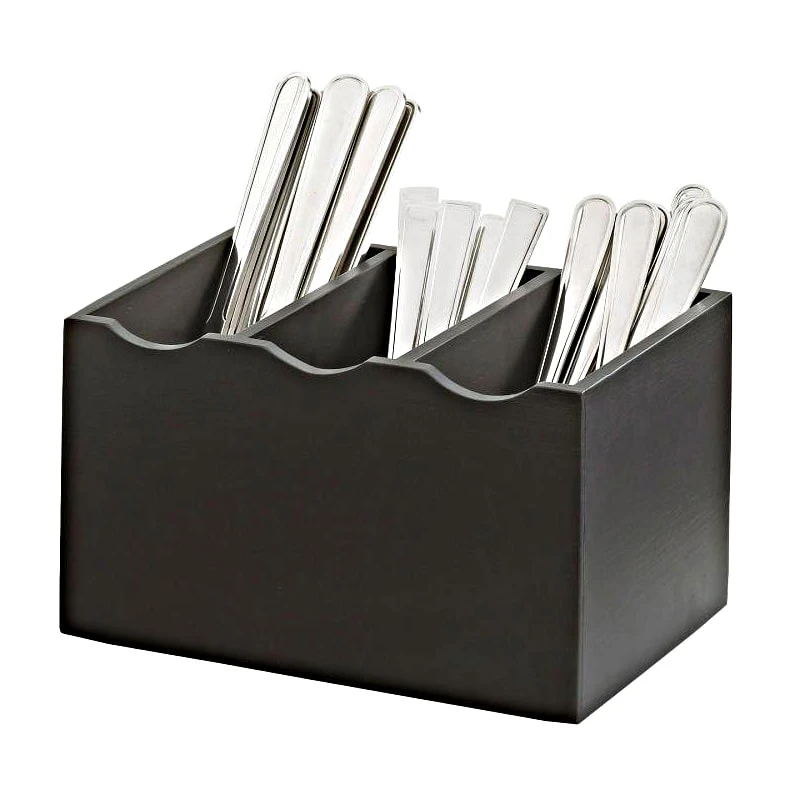 Cal-Mil 1244-96 Midnight Bamboo Flatware Display