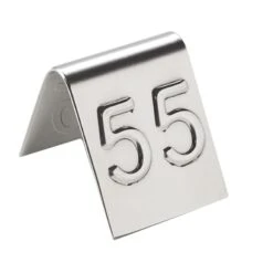 American Metalcraft EM199 S/S 1 - 99 Mini Number Tents - 100 / ST