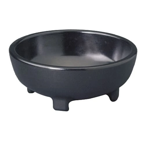 Gessner™ 358 Black 8 Ounce Molcajete Bowl - 48 / CS