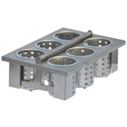 Steril-Sil E1-BS-6OE-SS S/S Drop-In Silverware Dispenser