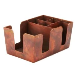 American Metalcraft BARC7 Antique Copper 4" Bar Caddy