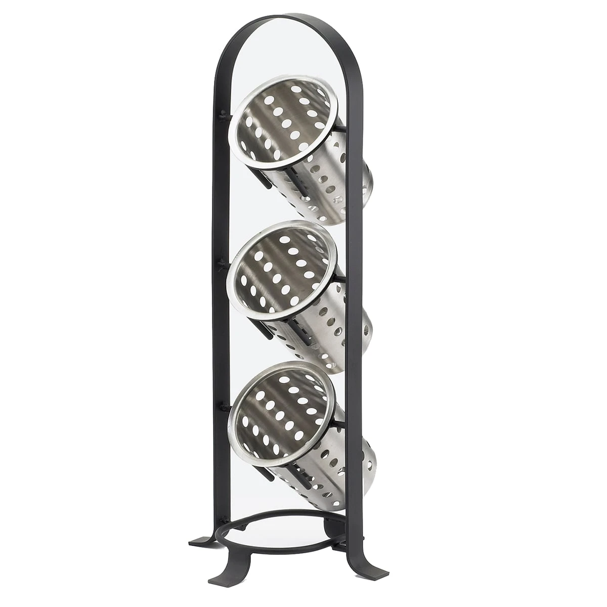 Cal-Mil 1583-13 Soho Black 3-Tier Cylinder Display