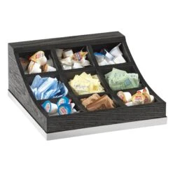 Cal-Mil 3801-87 Cinderwood 9-Section Condiment Display