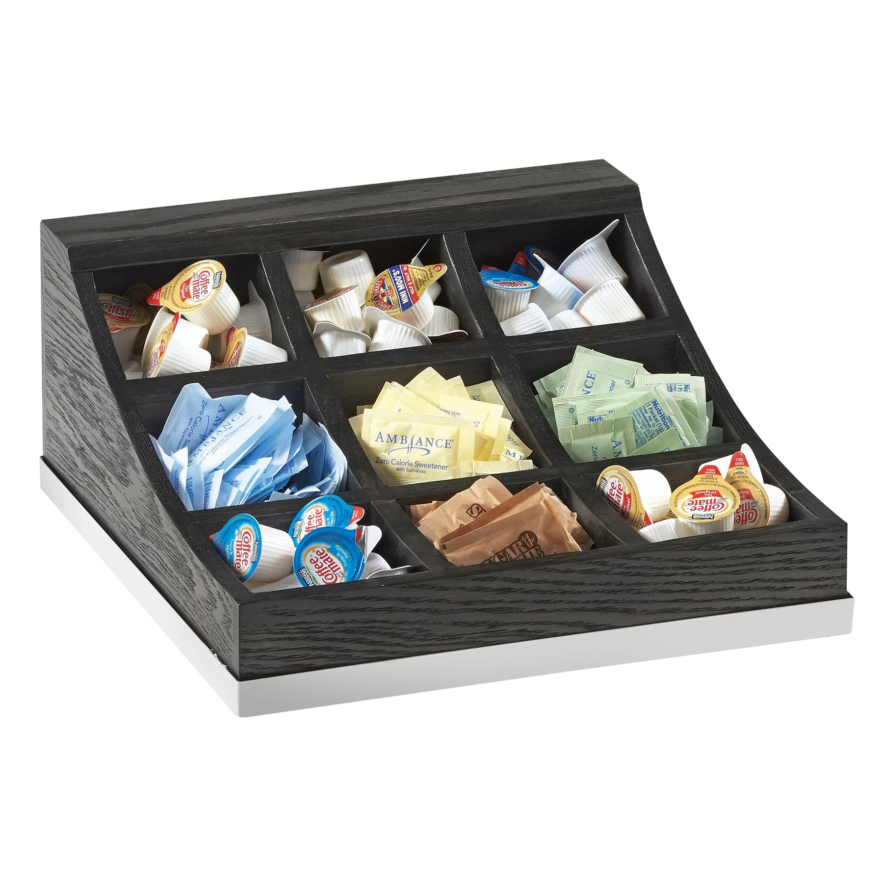 Cal-Mil 3801-87 Cinderwood 9-Section Condiment Display