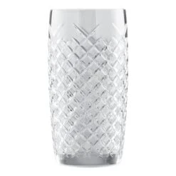 Anchor Hocking 13399FS Cross-Hatch 16 Ounce Glass - 12 / CS