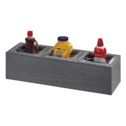 Cal-Mil 3837-3-83 Ashwood 3-Comp. Action Station With 1/6 Pan