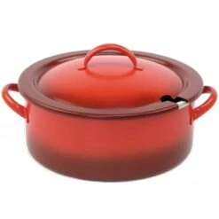 D.W Haber DW05CWG8RD2 HomeStyle Red/Black 5-1/2 Qt. Induction Marmite