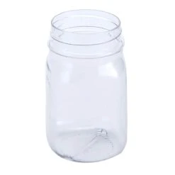 American Metalcraft PMJ16 Square 16 Ounce Mason Jar - 72 / CS