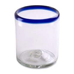 Orion Trading G167-CR All Purpose 12 Oz Glass W/ Cobalt Rim - 12 / CS