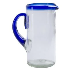 Orion Trading G301-CR 56 Oz Margarita Pitcher With Cobalt Rim - 4 / CS