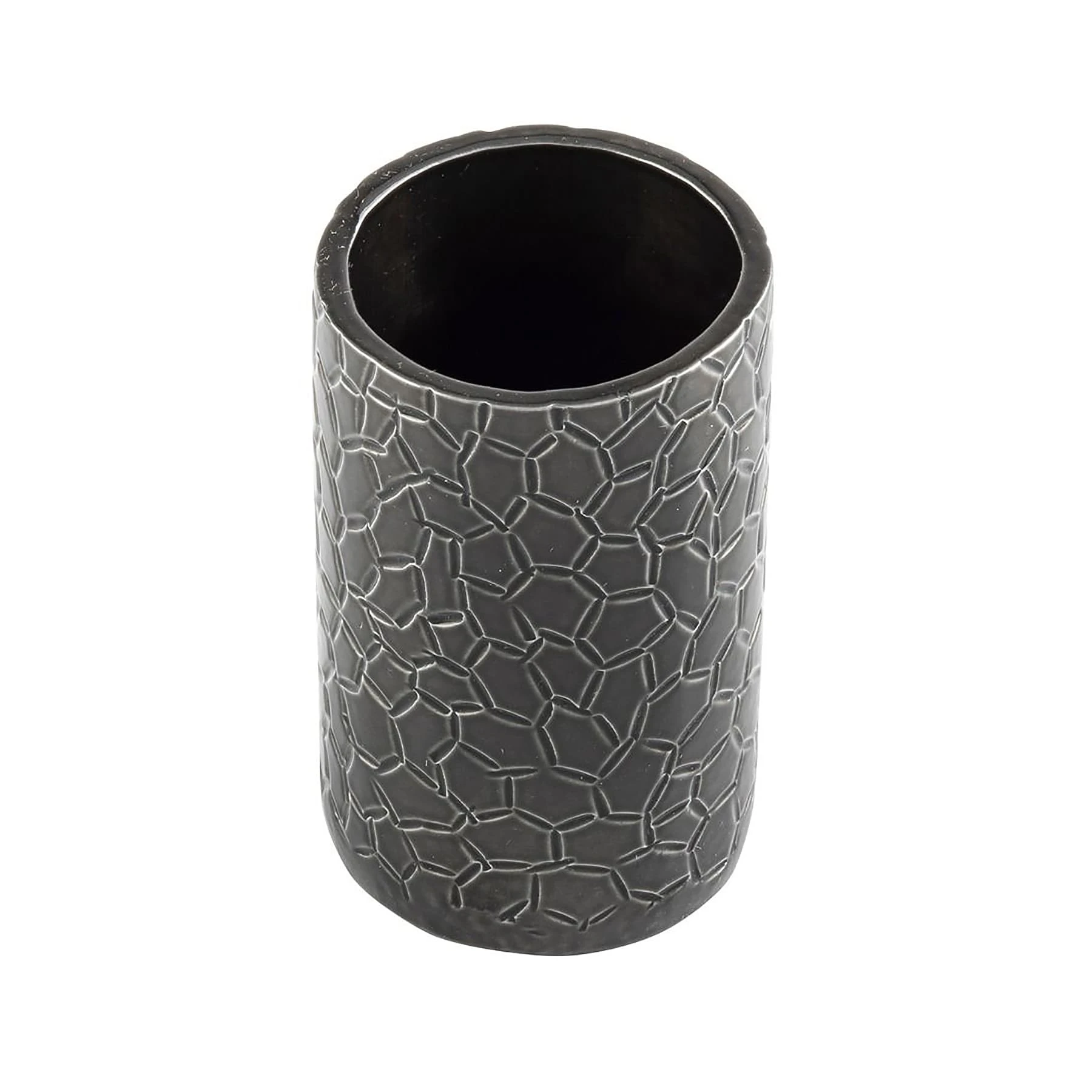 TableCraft 10739 Black Crackle 1-7/8"D Sugar Tube Holder