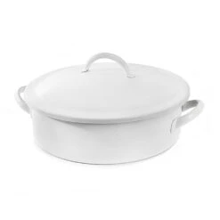 D.W. Haber DW04CWG8WT HomeStyle S/S White 4 Quart Round Chafer