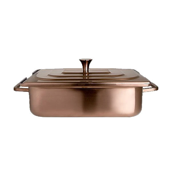 Steelite 7353MW303 Creations Bronze Rectangle 4 Quart Homestyle Chafer