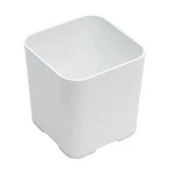 American Metalcraft MSJ5 White Melamine 5" Square Jar