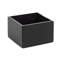 FOH BHO138BKB23 Black Bamboo 3.75 In Square Napkin Holder - 12 / CS