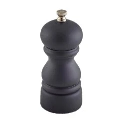 Steelite GWSPMBLK12 Matte Black 5" Salt/Pepper Grinder - 6 / CS