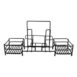 G.E.T. 4-931852 3-Comp. 15 X 4.5 X 6.75 Table Caddy With Menu Holder