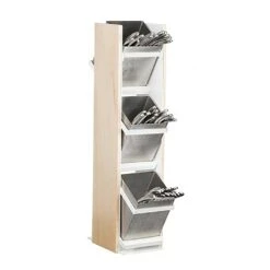 Cal-Mil 22048-15 Blonde 3-Tier Flatware Holder
