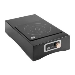 TableCraft CWACTION7BRATBK Black Single Burner Action Station