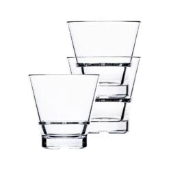 Hospitality Glass HUF080-012 Club Stack 9 Ounce Rocks Glass - 12 / CS