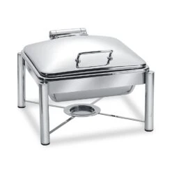 Eastern Tabletop 3954/S Pillard 4 Star Square S/S 6 Quart Chafing Dish