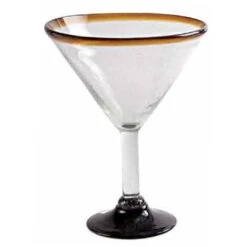Orion Trading G266-AR 15 Oz. Amber Rim Margarita Glass - 12 / CS