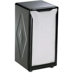 CARLISLE San Jamar® H900BK Black Tallfold Tabletop Napkin Dispenser